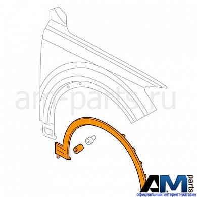 Накладка колесной арки передняя правая на Audi Q8 4M8853718BGRU