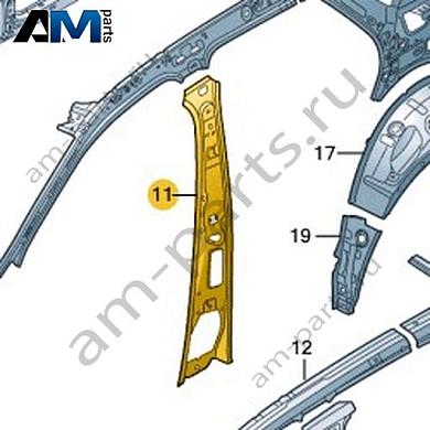 Усилитель стойки В Volkswagen T-Roc 2018-2024 2GA809443Купить усилитель стойки В 2GA809443 для Фольксваген Т-рок 2018-2024- спец. Цена