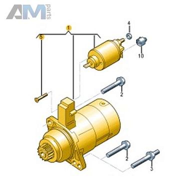 Стартер VAG 02Z911022CКупить стартер 02Z911022C Фольксваген/Ауди/Шкода- бесплатная доставка
