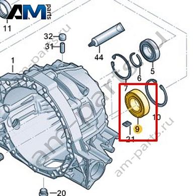 Радиальный шарикоподшипник VAG 0CS311966Купить радиальный шарикоподшипник 0CS311966 для Фольксваген/Ауди/Шкода- гарантия наличия