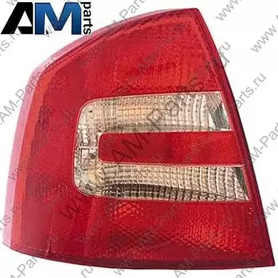 Задний левый фонарь (6651909LUE) DEPO для  Skoda Octavia A5 (2004-2013)