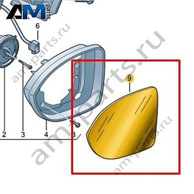 Асферический зеркальный элемент левый Volkswagen Taigo 2022-2024 2G7857521Купить асферический зеркальный элемент левый 2G7857521 для Фольксваген Тайго 2022-2024- спец. Цена