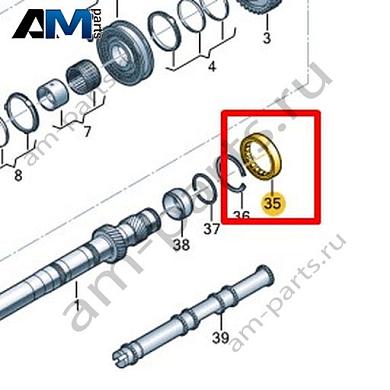 Роликоподшипник VAG 0CK311439Купить роликоподшипник 0CK311439 на Фольксваген/Ауди/Шкоду- выгодные цены