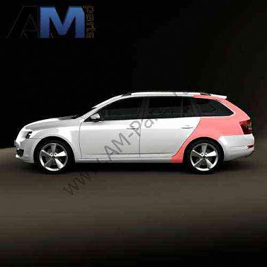 Крыло заднее левое Skoda Octavia A7 Combi 5E9809605A