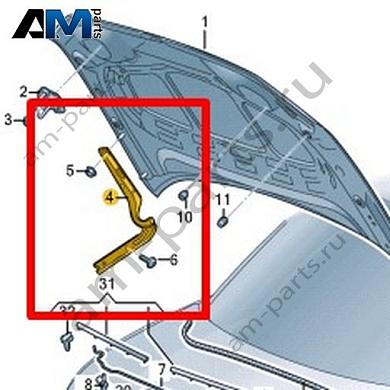 Петля капота правая Volkswagen T-Roc Cross 2019-2024 2GM823302Купить петлю капота правую 2GM823302 для Фольксваген Т-рок Кросс 2019-2024- бесплатная доставка