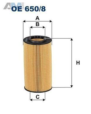 Масляный фильтр FILTRON OE6508 Audi Q8 (4M) 2019-2023 45TDI