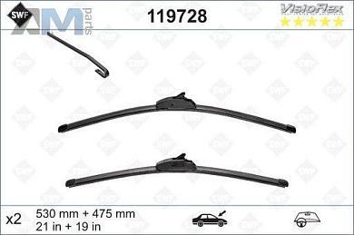 Комплект щеток стеклоочистителя (119728) SWF для Skoda Tour (1996-2011)