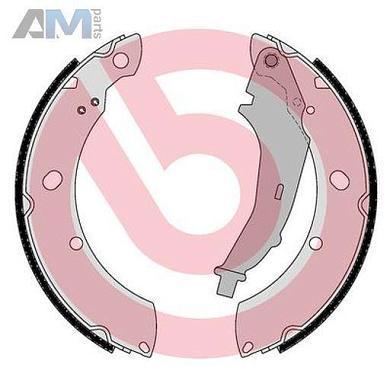 Задние барабанные колодки BREMBO S85544 для Volkswagen Polo Sedan (2010-2015)