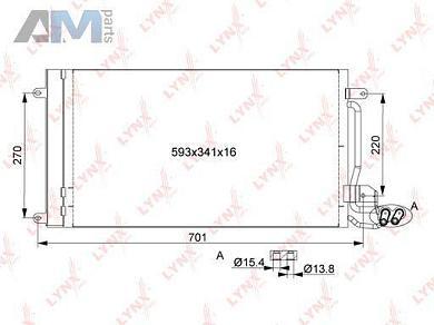 Радиатор кондиционера RC0095 (LYNXauto) для автомобилей VAGЗаказать радиатор кондиционера RC0095 производства LYNXauto для Фольксваген/Ауди/Шкода на выгодных условиях