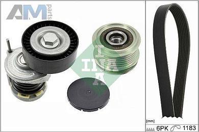 Комплект замены ремня генератора INA (529046620) для Audi A4 (B8) 2.0TDI (170/163 л.с.)