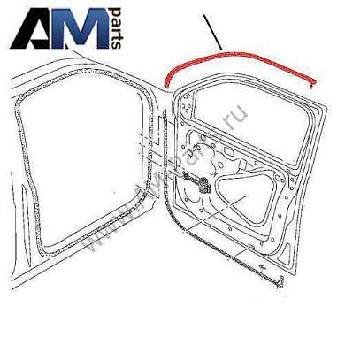 Уплотнитель двери снаружи для Volkswagen Amarok 2H6837762A9B9Заказать оригинальную уплотнитель двери снаружи nsc Volkswagen Amarok 2H6837762A9B9- Быстрая доставка