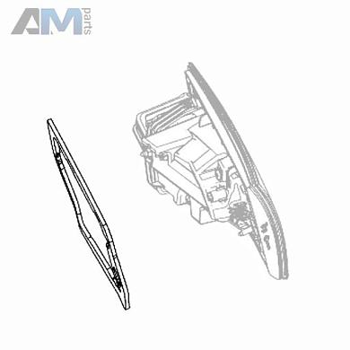 Уплотнитель фонаря заднего левый на Mercedes GLE-Coupe 2015-2019 A2928260100