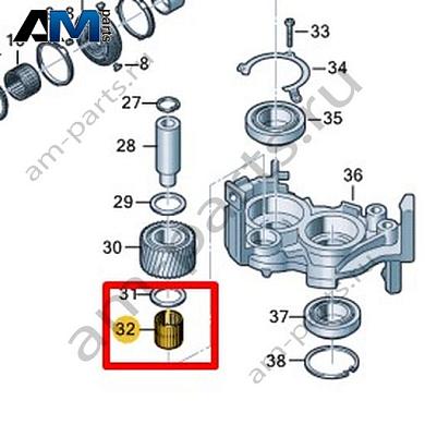Игольчатый подшипник VAG 0CK311825Купить игольчатый подшипник 0CK311825 Фольксваген/Ауди/Шкода- бесплатная доставка