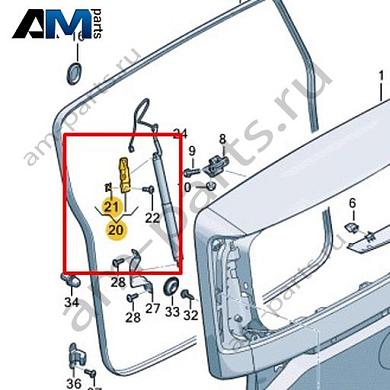 Опора газового упора Volkswagen id-Buzz 2023-2024 1T3827436Купить опору газового упора 1T3827436 на Фольксваген id-Buzz 2023-2024- спец. Цена