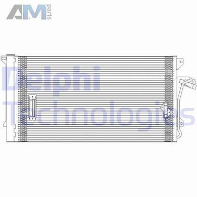 Радиатор кондиционера DELPHI (TSP0225618) для Audi Q7 (4L) рестайлинг 3.0TDI