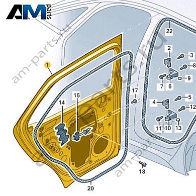 Задняя правая дверь Volkswagen id4/id5 2021-2024 11A833056Купить заднюю правую дверь 11A833056 Фольксваген id4/id5 2021-2024- акция