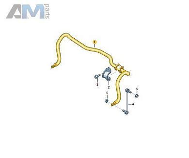 Передний стабилизатор 27 мм. 7LA411305E  Volkswagen Multivan T6 (2019-2023)