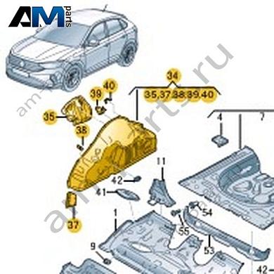 Колесная арка Volkswagen Taigo 2022-2024 2G7809852Купить колёсную арку 2G7809852 для Фольксваген Тайго 2022-2024- бесплатная доставка