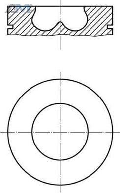 Комплект поршней MAHLE/KNECHT (033PI00102000) на Volkswagen Touareg I (2003-2010) 3.0TDI