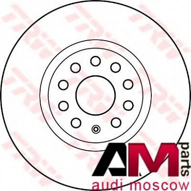 Диск тормозной передний Ауди ТТ DF4464S TRW