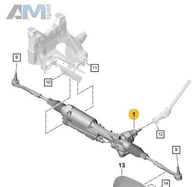 Рулевая рейка PAB423055G для Porsche Cayenne (2017-2024)