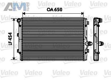Радиатор охлаждения двигателя VALEO (734333) для Volkswagen B6 (2005-2011) 2.0TSI