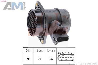Расходомер воздуха EPS (1991221) на Audi Q7 (4L) 2007-2015 4.2TFSI