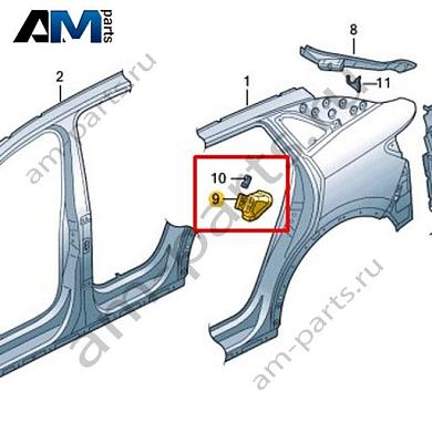 Усилитель стойки С Volkswagen id4/id5 2021-2024 11A809611Купить усилитель стойки С 11A809611 на Фольксваген id4/id5 2021-2024- спец. Цена
