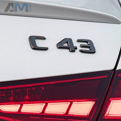 Эмблема крышки багажника C43 черная Mercedes C W206 (2021-2024) A2068175100