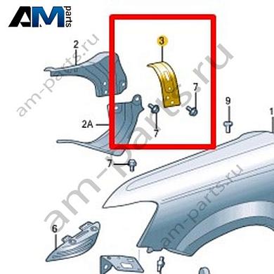 Кронштейн крыла Volkswagen Taos 2021-2023 2GL821471Купить кронштейн крыла 2GL821471 для Фольксваген Таос 2021-2023- бесплатная доставка
