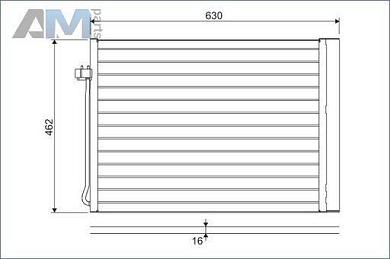 Радиатор кондиционера (VALEO) 814367 для BMW X5 (E70) 2006-2013 30dX