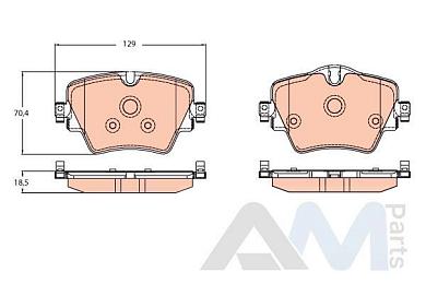 Передние тормозные колодки TRW (GDB2098) на BMW X1 F48 20d/20dX