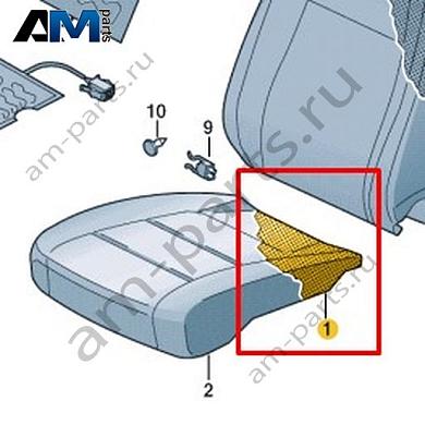 Наполнитель подушки сиденья Volkswagen T-Roc Cabrio 2020-2024 2GC881375Купить наполнитель подушки сиденья 2GC881375 Фольксваген Т-рок Кабриолет 2020-2024- гарантия наличия