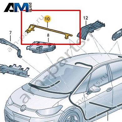 Канал для кабеля Volkswagen id3 2020-2024 10A971615BКупить канал для кабеля 10A971615B для Фольксваген id3 2020-2024- бесплатная доставка