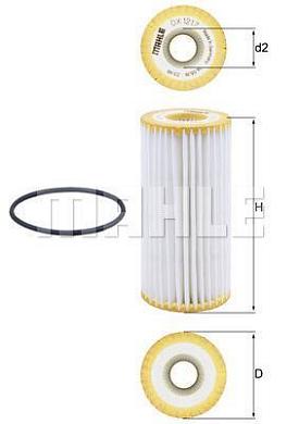 Масляный фильтр KNECHT для Гольф 7 2.0 TSI OX1217D