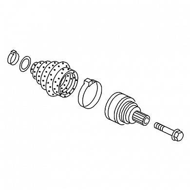 Ремкомплект наружнего ШРУСА на Audi Q5 (2017-2020) (L-R) 80A598099A