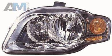 Галогеновая фара правая (4461109RLDEM) DEPO Audi A4 (B7) 2005-2009