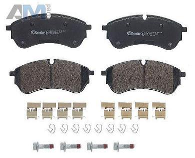 Задние тормозные колодки (P85169) BREMBO для Volkswagen Crafter (2017-2024) диски (300х28)