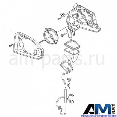 Механизм зеркала правый на Audi R8 4S18574109B9