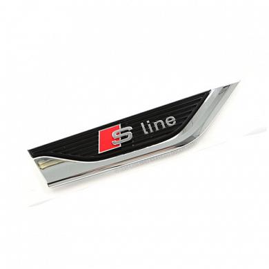 Накладка на правое крыло (черный хром) S-Line Ауди A5 (F5) 2016-2025 8W6853602BPUZ