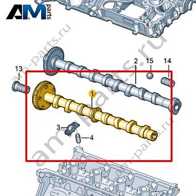 Распределительный вал VAG 06L109021DКупить распределительный вал 06L109021D на Фольксваген/Ауди/Шкоду- гарантия наличия
