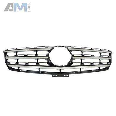 Решетка радиатора иридий серебристый матовый (Цвет- Deep Black) на Mercedes GLE 2014-2018 A16688010859040