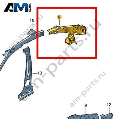 Усилитель стойки С Volkswagen Jetta VII 2020-2024 17A809124Купить усилитель стойки С 17A809124 на Фольксваген Джетта VII 2020-2024- акция