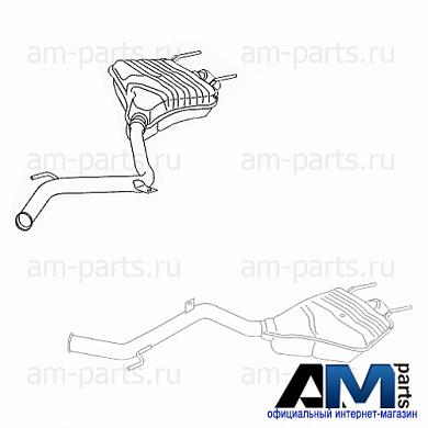 Задняя часть глушителя A2214909359 Мерседес (R) S350 306л.с.