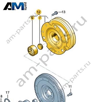 Маховик VAG 0B5105317RКупить маховик 0B5105317R Фольксваген/Ауди/Шкода на выгодных условиях