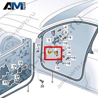 Петля двери VAG 14A831402Купить петлю двери 14A831402 для Фольксваген/Ауди/Шкода по минимальной цене