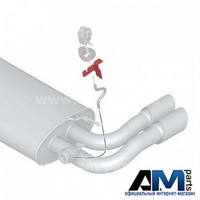 Кронштейн заднего глушителя 18307602869 на BMW (F25) 35iX