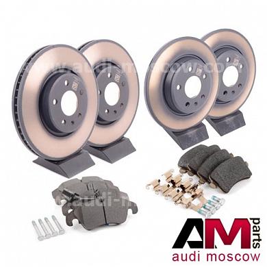 Передние/задние диски и колодки Ауди А4 (B8) 2.0TFSI/TDI
