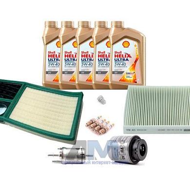 Комплект фильтров для ТО-4 Fabia 1.6MPI с маслом Shell 5W40