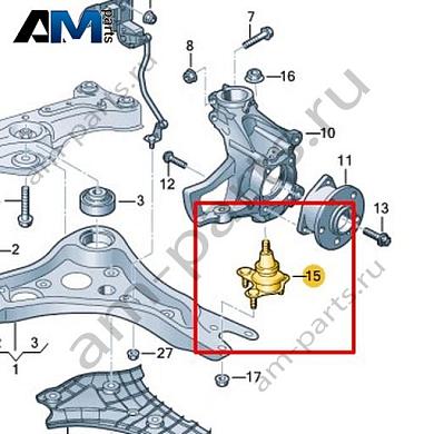 Шаровая опора Volkswagen id-Buzz 2023-2024 1N3407365BКупить шаровую опору 1N3407365B Фольксваген id-Buzz 2023-2024 по минимальной цене